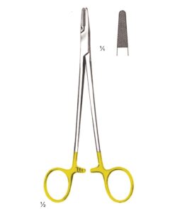 Mayo-Hegar Needle Holders Straight Tc 20Cm Standard Profile 0.5 Mm (I-043-20Tc)