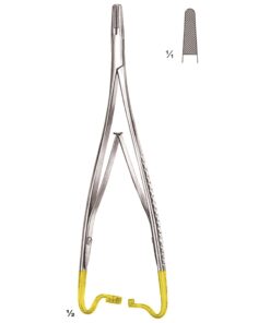 Mathieu Needle Holders Straight Tc 17Cm With Interior Retchet, Standard Profile 0.5 Mm (I-054-17Tc)