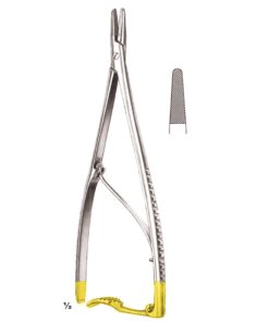 Zweifel Needle Holders Straight Tc 23Cm With Hinged Retchet, Standard Profile 0.5 Mm (I-058-23Tc)