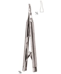 Castroviejo Micro Needle Holders Curved 12Cm With Lock (I-070-12)
