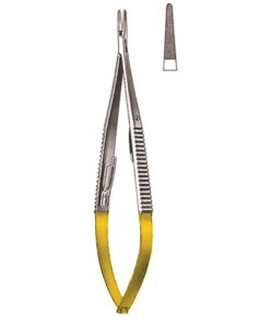 Castroviejo Micro Needle Holders Straight Tc 21.5Cm With Lock, Micro Profile 0.3 Mm (I-078-21Tc)