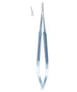 Micro Needle Holders Curved Ti 15Cm With Lock, Diamond Coated Jaw 11 X 0.4 Mm (I-081-15)