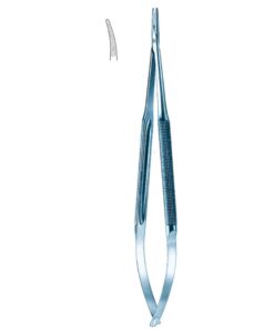 Micro Needle Holders Curved Ti 15Cm With Lock, Diamond Coated Jaw 11 X 0.8 Mm (I-097-15)