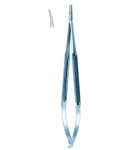 Micro Needle Holders Curved Ti 18Cm With Lock, Diamond Coated Jaw 11 X 0.8 Mm (I-101-18)