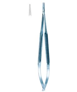 Micro Needle Holders Straight Ti 21Cm With Lock, Diamond Coated Jaw 11 X 0.8 Mm (I-104-21)