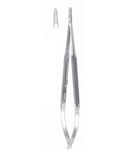 Micro Needle Holders Straight 23Cm Without Lock, Stainless Steel, Diamond Coated Jaw 2.0 Mm Wide (I-138-23)