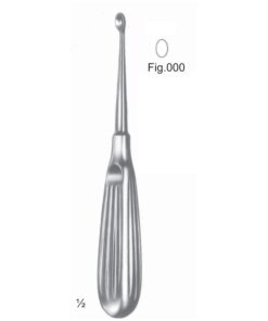 Volkmann Chisels, Periosteal Elevators 17Cm Oval, With Hollow Handle Fig 000 (J-072-30)