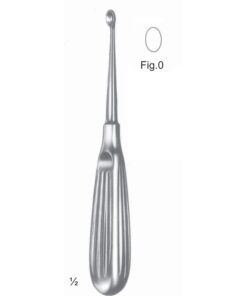 Volkmann Chisels, Periosteal Elevators 17Cm Oval, With Hollow Handle Fig 0 (J-074-40)