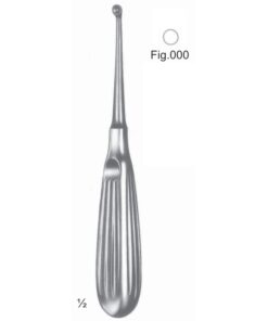 Bruns Chisels, Periosteal Elevators 17Cm Round, With Hollow Handle Fig 000 (J-076-30)