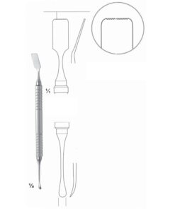 Chisels, Periosteal Elevators 17.5Cm Periosteal/Retractor, Serrated, Anti Slip 3 X 4 Mm (J-119-17)