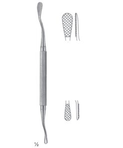 Miller-Colburn Chisels, Periosteal Elevators 18Cm Cross Cut Fig 1 (J-125-01)