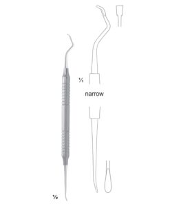 Back Action Chisels, Periosteal Elevators Narrow, For Pull Application (J-139-01)