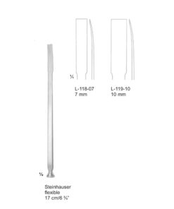 Steinhauser Bone Instruments Curved 17Cm Flexible 7 Mm (L-118-07)