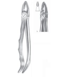 Extracting Forceps Upper Incisors & Premolars, Gripping In Depth Fig 34 (M-049-34)