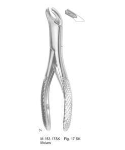 Extracting Forceps Molars Fig 17 Sk (M-153-17Sk)