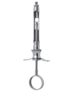Aspirating Syringe Syringes 2.2 Cc With Fix Tip, S/S (O-038-38)