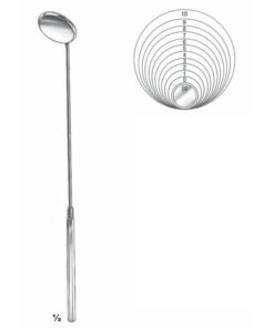 Mouth Mirrors 18.5Cm Plane, With Fixed Handle Fig 0 10,5 Mm (P-002-10)