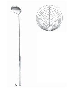 Mouth Mirrors 18.5Cm Plane, With Fixed Handle Fig 2 14,5 Mm (P-004-14)