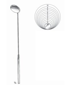 Mouth Mirrors 18.5Cm Plane, With Fixed Handle Fig 7 24,5 Mm (P-009-24)