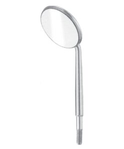 Cone Socket Mouth Mirrors Rhodium, Plane, 4=22 Mm (P-026-22)