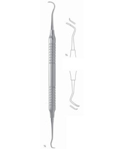 Mccall Scalers 17.5Cm Hollow Handle Fig 13S/14S 8 Mm Lateral Teeth, Mesial/Distal, Particularly Useful For Working In Interdental Spaces In Molar Region (Q-017-02)