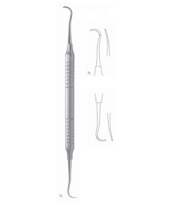 Hygienist Scalers 17.5Cm Hollow Handle, Incisors, Premolars, Mesial/Distal Fig H6/H7 8 Mm Particularly Useful For Interdental Spaces (Q-026-02)