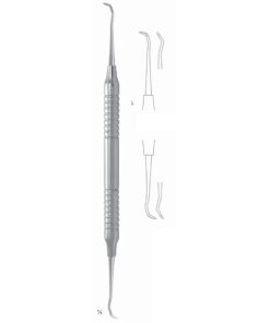 Zurich Scalers 17.5Cm Hollow Handle, For Cleaning Cavities Following Apicoectomy 8 Mm (Q-030-01)
