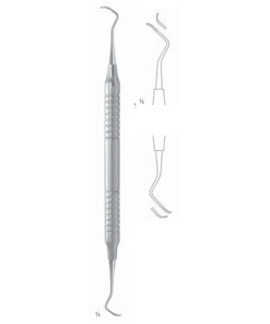 Columbia Scalers 17.5Cm Universal Curette, Hollow Handel, Lateral Teeth, Universal Fig 4R/4L 8 Mm (Q-063-03)