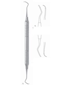 Scalers 17.5Cm Universal Curette, Hollow Handle, Incisors And Lateral Teeth, Universal Fig Gx4 8 Mm (Q-064-04)