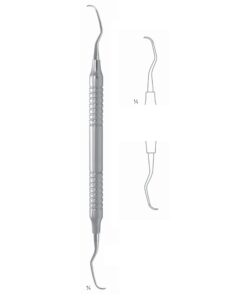 Langer Scalers Ti 17.5Cm Universal Curette, Hollow Handle Fig 5/6 8 Mm Maxilla And Mandible, Incisors, Universal (Q-071-03)