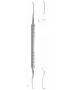 Roncati Scalers 17.5Cm Hollow Handle, Curette, Micro, Straight 10 Mm (Q-073-01)