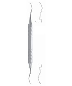 Roncati Scalers 17.5Cm Hollow Handle, Curette, Micro, Curved 10 Mm (Q-074-02)