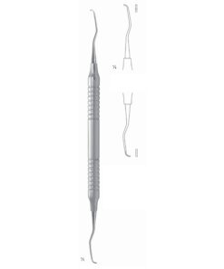Gracey Mini Scalers 17.5Cm Hollow Handle Fig 1/2 8 Mm Incisors, Universal, First Shaft Longer, Working End Shorter (Q-075-01)