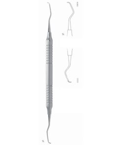 Gracey Mini Scalers 17.5Cm Hollow Handle Fig 7/8 8 Mm Premolars, Molars, Lingual/Buccal, First Shaft Longer, Working End Shorter (Q-078-07)