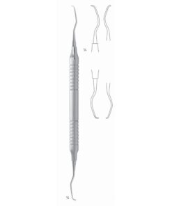 Gracey Mini Scalers 17.5Cm Hollow Handle Fig 11/12 8 Mm Premolars, Molars, Mesial, Mesiolingual, Mesiobuccal, First Shaft Longer, Working End Shorter (Q-080-11)