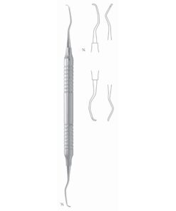 Gracey Mini Scalers 17.5Cm Hollow Handle Fig 15/16 8 Mm Premolars, Molars, Mesial, First Shaft Longer, Working End Shorter (Q-082-15)
