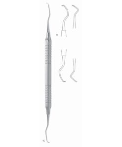 Gracey Mini Scalers 17.5Cm Hollow Handle Fig 17/18 8 Mm Premolars, Molars, Distal, First Shaft Longer, Working End Shorter (Q-083-17)