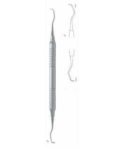 Gracey Standard Scalers 17.5Cm Hollow Handle, Premolars, Lingual/Buccal Fig 7/8 8 Mm (Q-087-07)