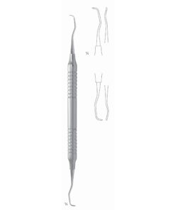 Gracey Standard Scalers 17.5Cm Hollow Handle, Premolars, Molars, Mesial, Mesiolingual, Mesiobuccal Fig 11/12 8 Mm (Q-089-11)