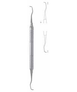 Gracey Rigid Scalers 17.5Cm Hollow Handle Fig 1/2 8 Mm Incisors, Universal, Extra Rigid, For Stubborn Dental Plaque (Q-093-01)
