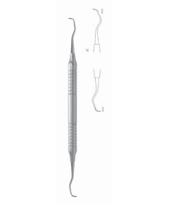 Gracey Rigid Scalers 17.5Cm Hollow Handle Fig 7/8 8 Mm Premolars, Molars, Lingual, Buccal, Extra Rigid, For Stubborn Dental Plaque (Q-096-07)