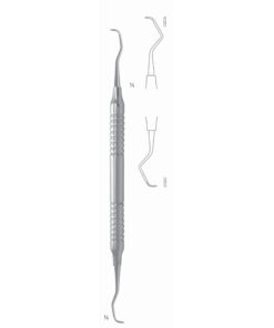 Gracey Rigid Scalers 17.5Cm Hollow Handle Fig 9/10 8 Mm Premolars, Molars, Lingual, Buccal, Extra Rigid, For Stubborn Dental Plaque (Q-097-09)