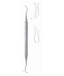 Gracey Rigid Scalers 17.5Cm Hollow Handle Fig 11/12 8 Mm Premolars, Molars, Mesial, Mesiolingual, Mesiobuccal, Extra Rigid, For Stubborn Dental Plaque (Q-098-11)