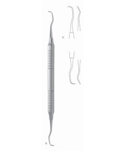 Gracey Rigid Scalers 17.5Cm Hollow Handle Fig 13/14 8 Mm Premolars, Molars, Distal, Extra Rigid, For Stubborn Dental Plaque (Q-099-13)