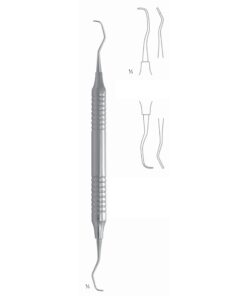 Big Gracey Scalers 17.5Cm Hollow Handle, Premolars, Molars, Distal Fig 13/14 10 Mm (Q-108-13)
