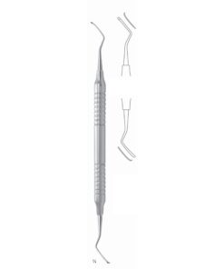 Scalers 17.5Cm Hollow Handle, Furcation Curette, 3Mm, Buccal/Lingual Fig 2 8 Mm (Q-112-02)