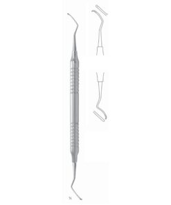 Scalers 17.5Cm Hollow Handle, Furcation Curette, 1,3Mm, Mesial/Distal Fig 4 8 Mm (Q-114-04)