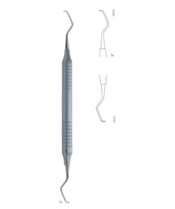 Scalers Ti 17.5Cm Handle,Titanium, Hollow Handle Fig 7/8 10 Mm Premolars, Molars, Lingual/Buccal, First Shaft Longer, Working End Shorter (Q-118-07)