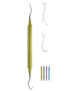 Scalers Ti 17.5Cm Handle,Titanium, Hollow Handle Fig 5/6 10 Mm Incisors, Premolars, Universal (Q-121-05)