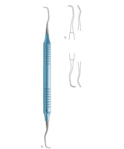Scalers Ti 17.5Cm Handle,Titanium, Hollow Handle Fig 13/14 10 Mm Premolars, Molars, Distal (Q-124-13)